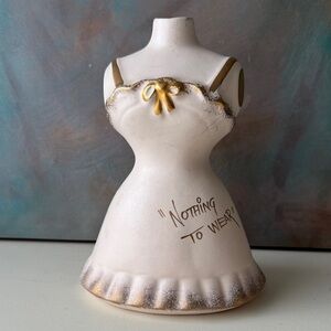 Vintage N.S. Gustin Co. Pottery Dress Bank “Nothing to Wear” - 1954
